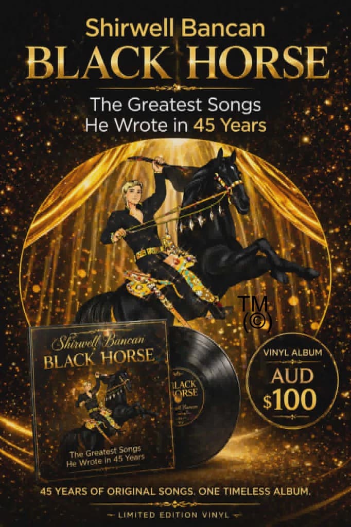 Black Horse limited edition vinyl album by Shirwell Bancan — promotional artwork